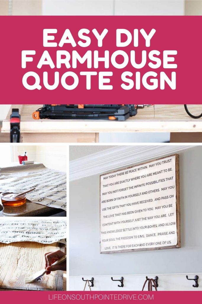 DIY Farmhouse Sign