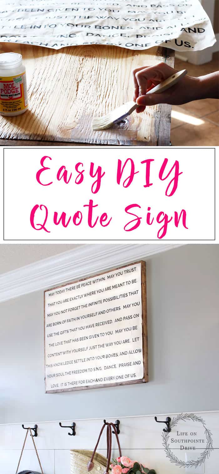 Easy-DIY-Quote-Sign-Homemade, Easy-DIY-Wood-Framed-Quote-Sign, Easy DIY Quote Sign, DIY Quote Sign, Wood Framed Quote Sign, DIY wood framed quote sign, how to make a diy quote sign #quotesign #diyquotesign
