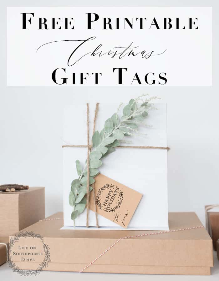 Christmas Gift Tags | I love these super cute Christmas gift tags! These would add such a personal touch to my gift wrapping!