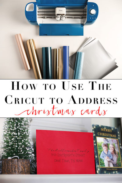 Address Christmas Cards with Cricut