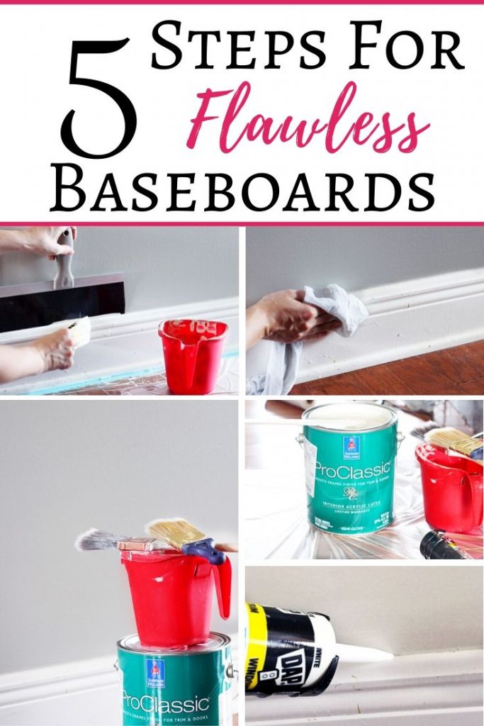 Steps for painting baseboards