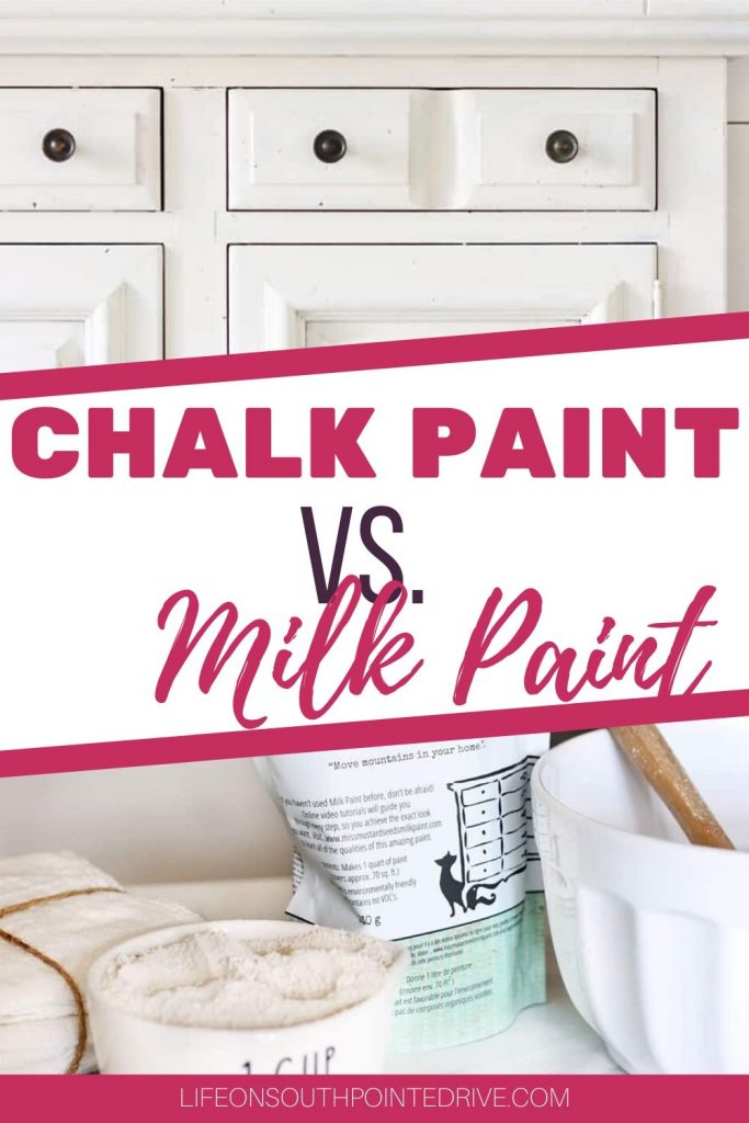 Chalk paint vs. milk paint