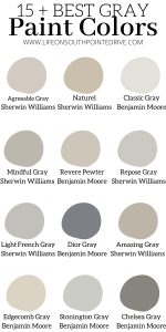 The Best Gray Paint Colors | Life on Southpointe Drive