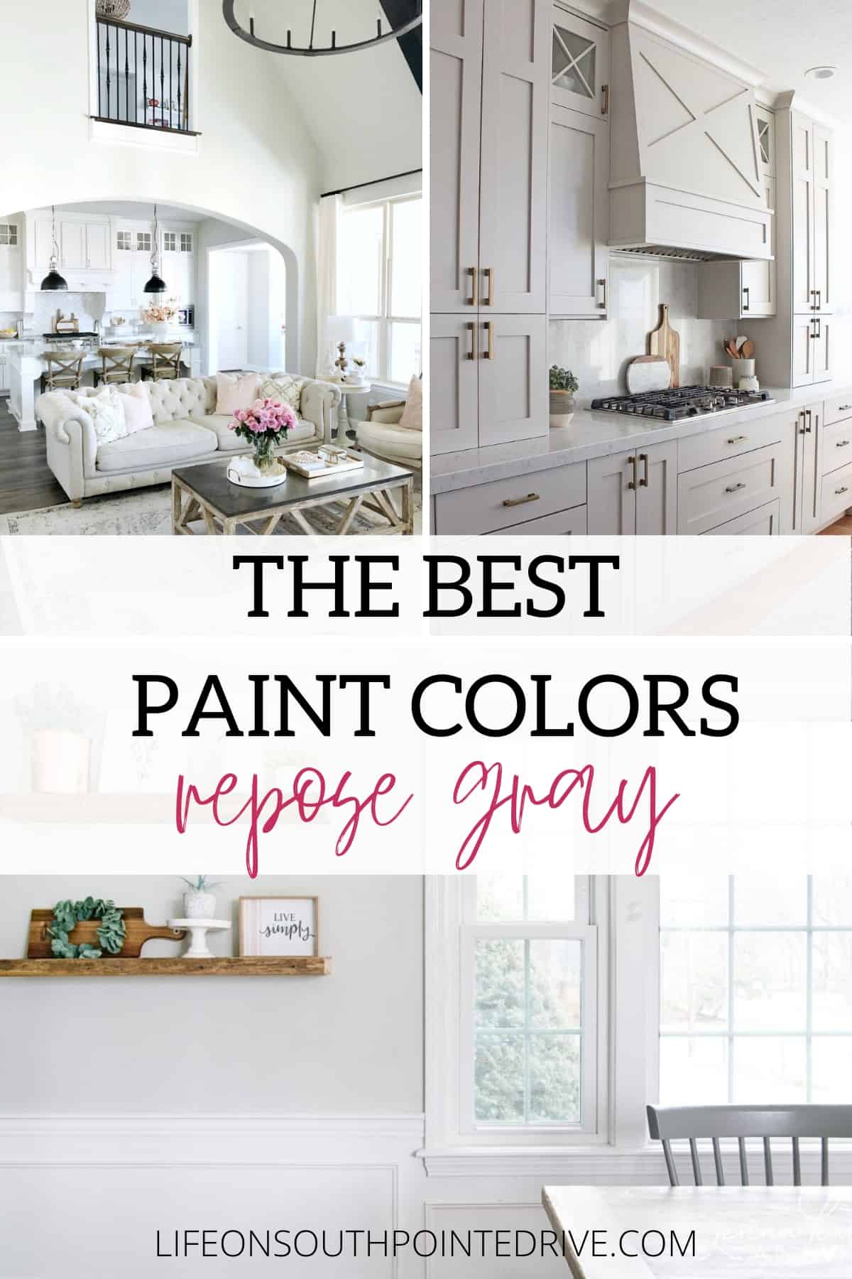 Repose Gray by Sherwin WIlliams | The Best Home Paint Colors