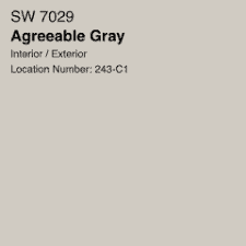 Sherwin Williams Agreeable Gray Paint Chip
