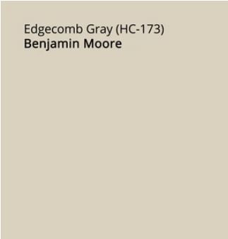 Benjamin Moore Edgecomb Gray Paint Chip